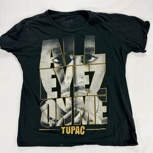 Tupac Shakur All Eyez On Me Black Graphic T Shirt Bravado Men's Size XL